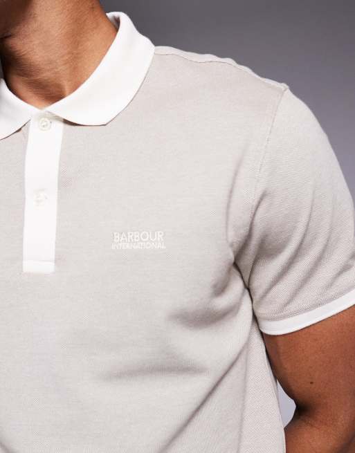 Barbour International - Morley - Polo stile Oxford bianco sussurro/striato, 4 di 5
