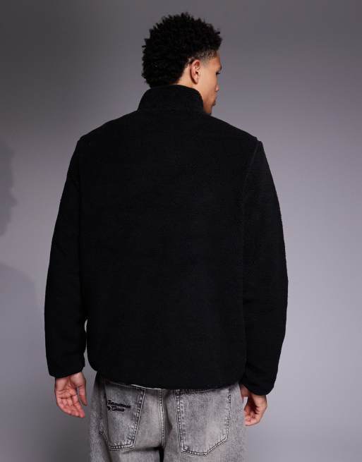 Barbour International - Mossdale - Fleece jack in zwart, 3 van 5