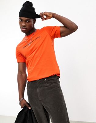 Barbour International Motored t-shirt in orange - ASOS Price Checker