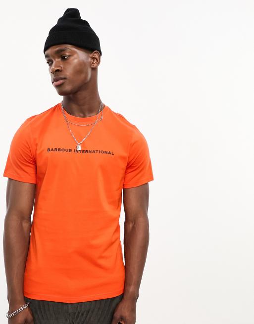 Barbour t shirt Orange online