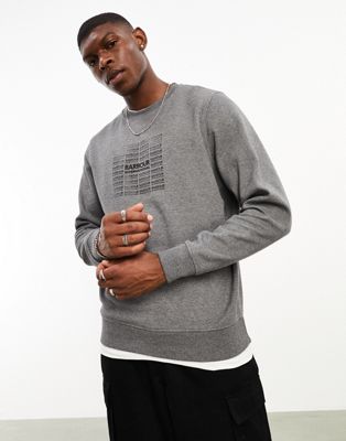 Barbour International Multi crewneck sweatshirt in grey - ASOS Price Checker