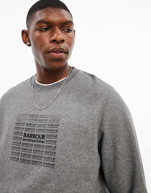 Barbour International Multi crewneck sweatshirt in grey