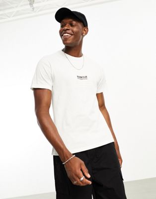 Barbour International Multi t-shirt in off white