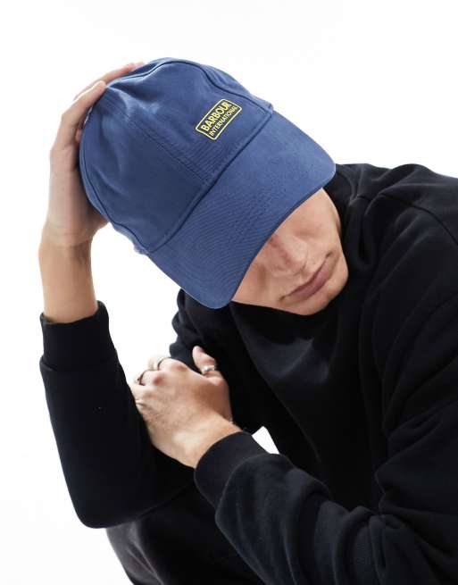 Barbour International - Norton - Cappellino blu con logo