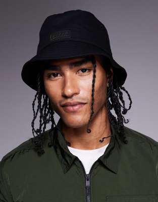 Barbour International Barbour International norton drill bucket hat in black/shadow