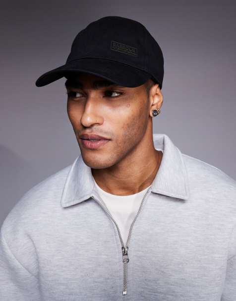 Barbour International norton drill cap in black/shadow - view 1