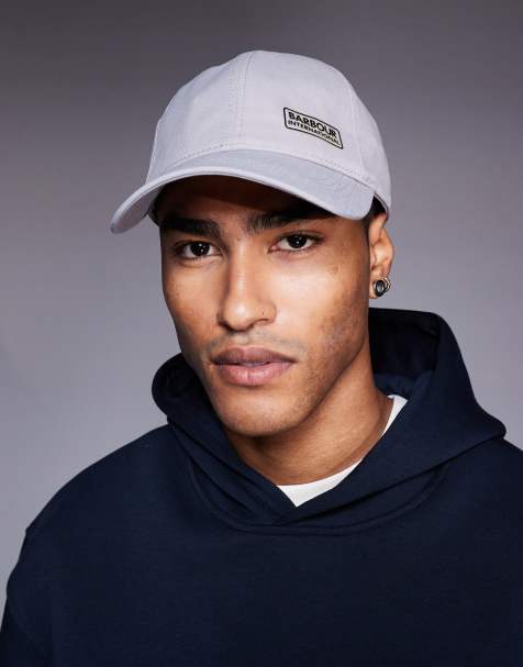 Barbour International norton drill cap in ultimate grey/shadow - view 1