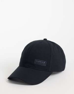 Barbour International Norton Drill logo sports cap in black