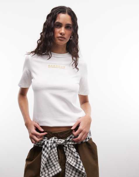 Barbour International - Nova - Camiseta blanca de manga corta con logo - view 1