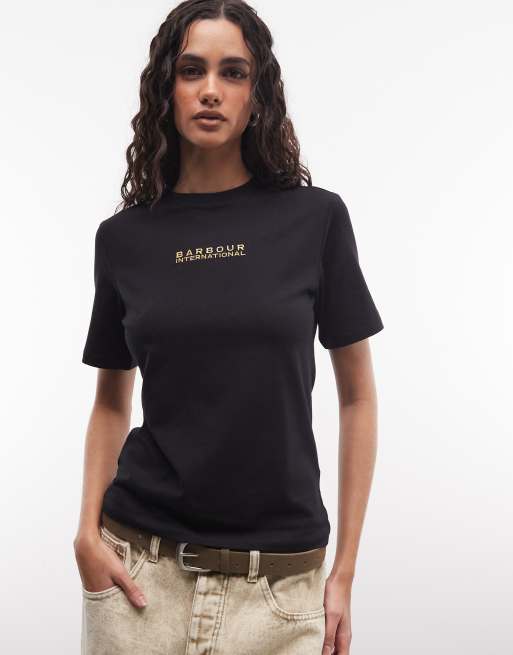 Barbour International Nova logo t-shirt in black , 2 of 4