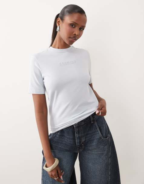Barbour International - Nova - T-shirt blu pallido con logo - view 1