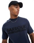 [Barbour International] Barbour international otis t-shirt in navy Chest 49 navy