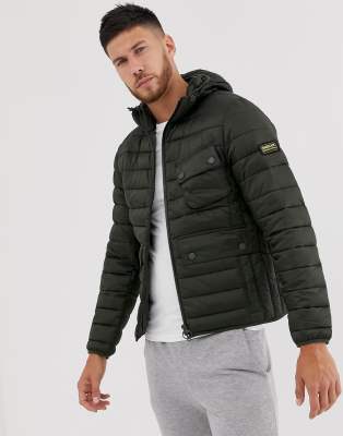 barbour international ouston hooded quilt jacket