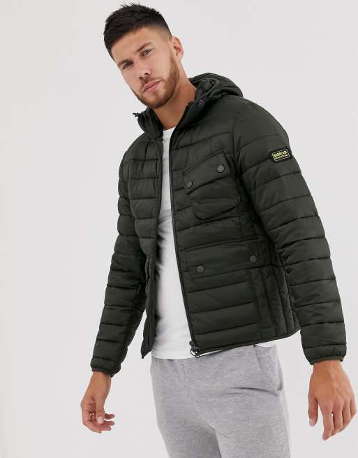 Ouston hooded shop quilted jacket