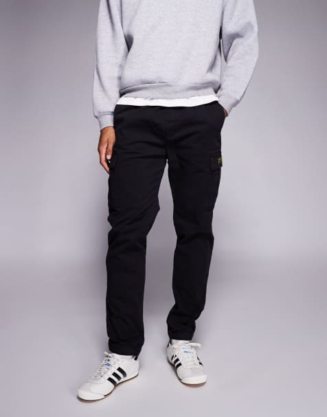 Barbour International outline cargo trouser in black - view 1