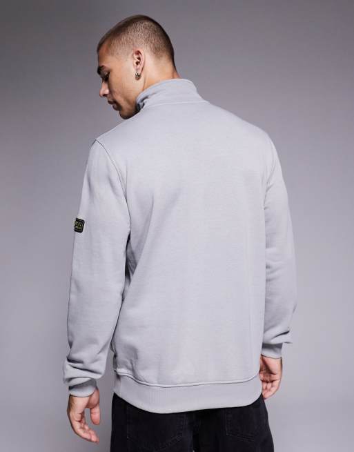 Barbour International Outline funnel neck sweat in ultimate grey , 3 of 5