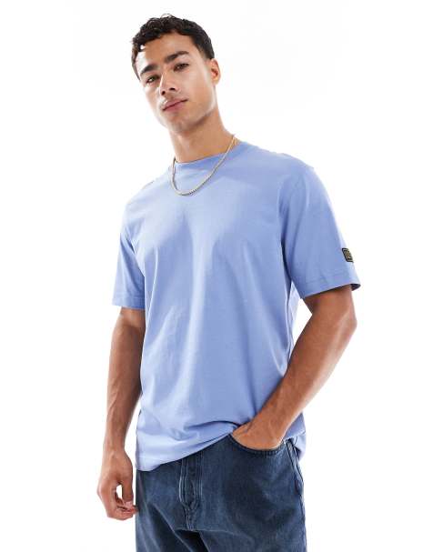 Barbour International outline t-shirt in blue