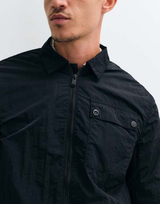 Barbour International overskjorte med gennemgående lynlås i sort, 4 af 5