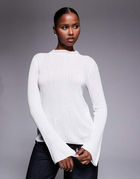 Barbour International - Ozara - Pull en maille semi-transparente - Blanc cassé - view 1