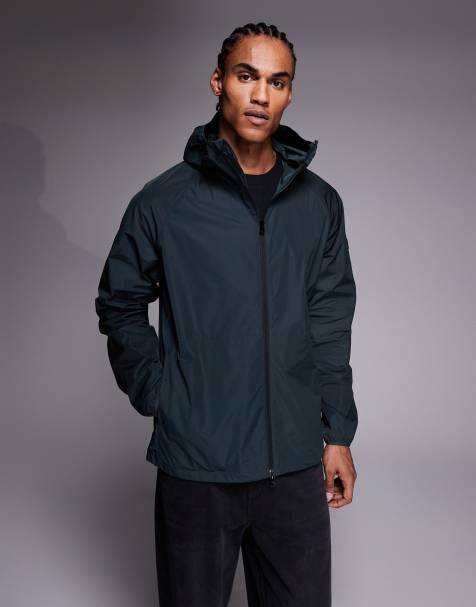 Barbour International – Peckett – Mörkgrön, vattentät jacka med dragkedja och huva - view 1