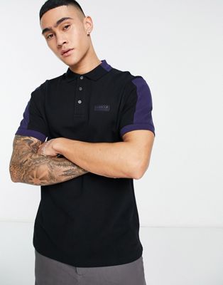 Barbour International Philip polo shirt in black