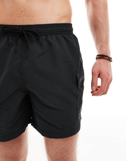 Barbour International pocket swim shorts in black, 2 of 4