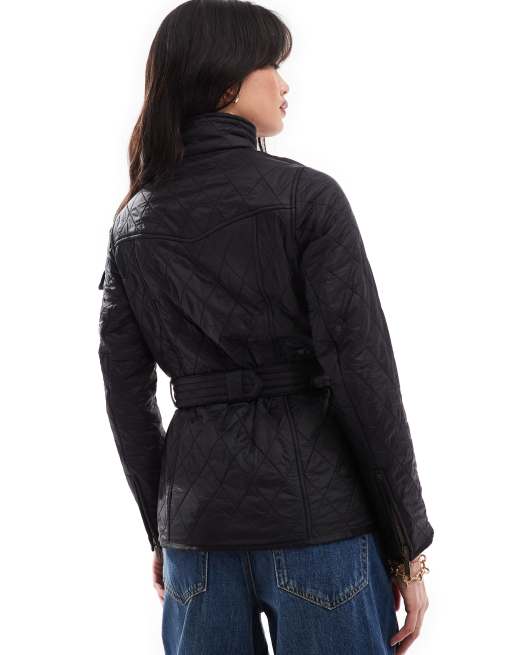 Women's barbour international polarquilt deals jacket black