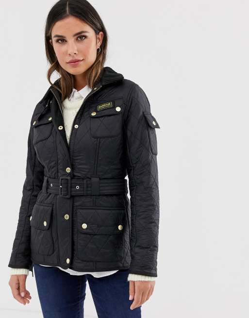 Ik heb een contract gemaakt Schots Pardon Barbour International Polarquilt classic jacket in black | ASOS