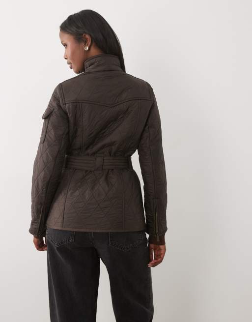 Barbour International - Polarquilt - Veste matelassée ceinturée - Marron truffe, 2 de 4