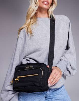Barbour International - Qualify - Oversize-Umhängetasche in Schwarz