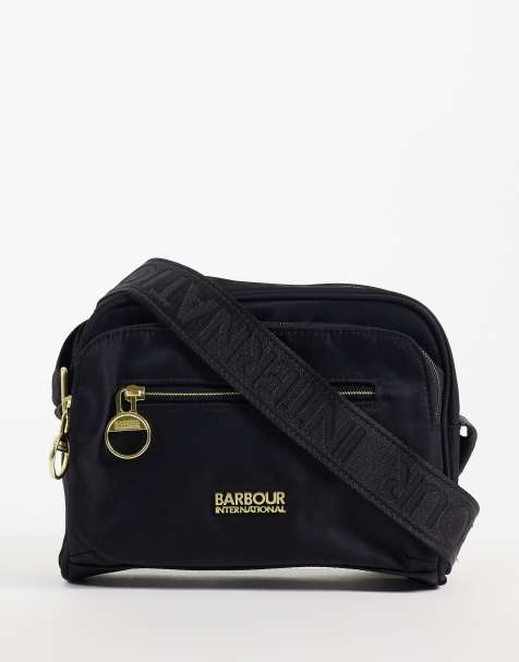 Barbour International Qualify slim crossbody bag in black - view 1