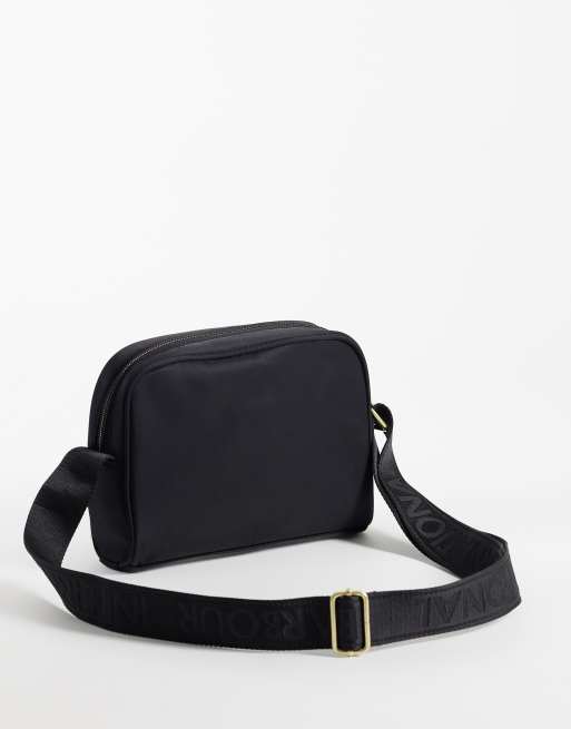 Barbour International Qualify slim crossbody bag in black, 4 of 4