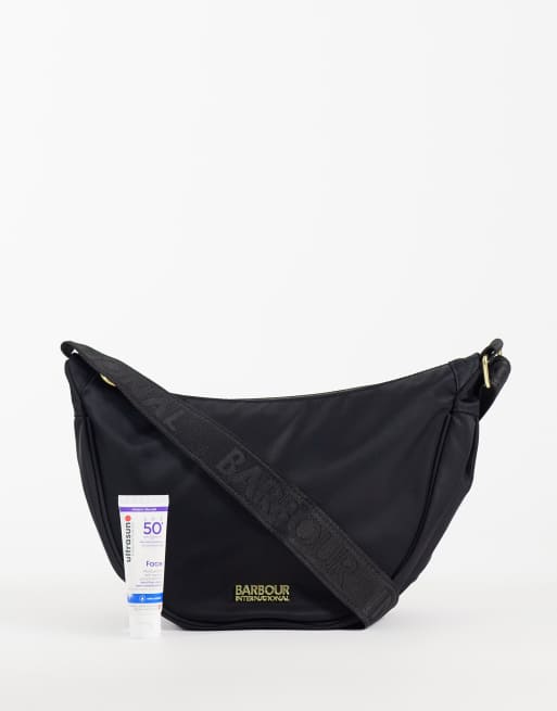 Barbour International Qualify sling shoulder bag in black, 2 of 4