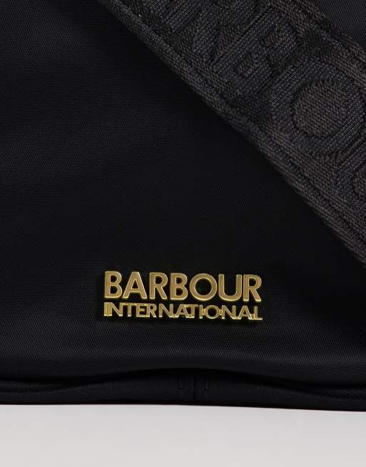 Barbour International Qualify sling shoulder bag in black, 3 of 4
