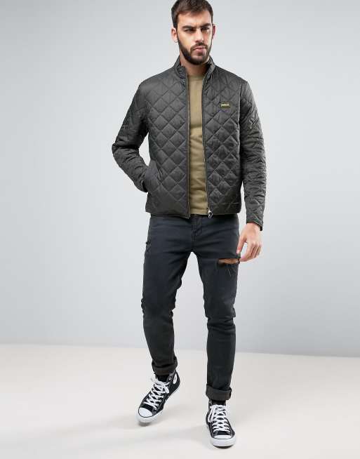 Barbour international men s gear 2025 slim fit quilted jacket