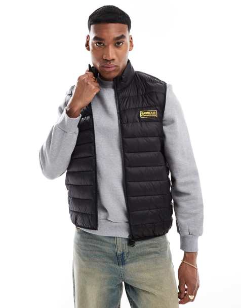 Barbour International Racer Reed quilted gilet in black - view 1