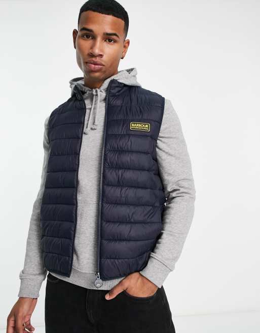 Barbour International - Racer Reed - Vatteret vest i marineblå