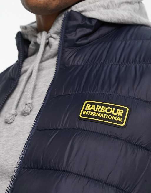 Barbour International - Racer Reed - Vatteret vest i marineblå, 3 af 4