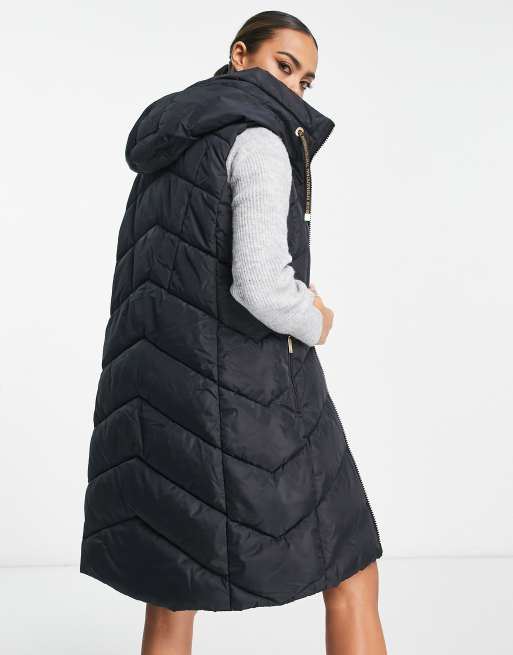Barbour International – Rafaela – Czarny bezrękawnik z kapturem , 2 z 4