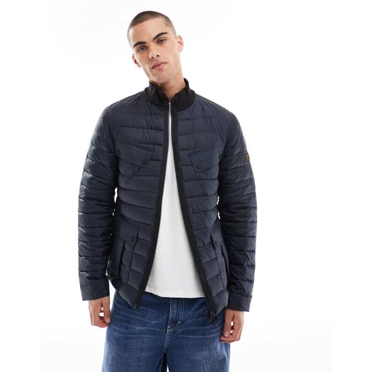 Barbour International re-ariel puffer jacket in dark navy ASOS