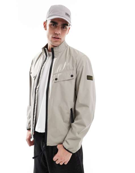 Barbour International Re-Duke showerproof jacket in concrete - view 1