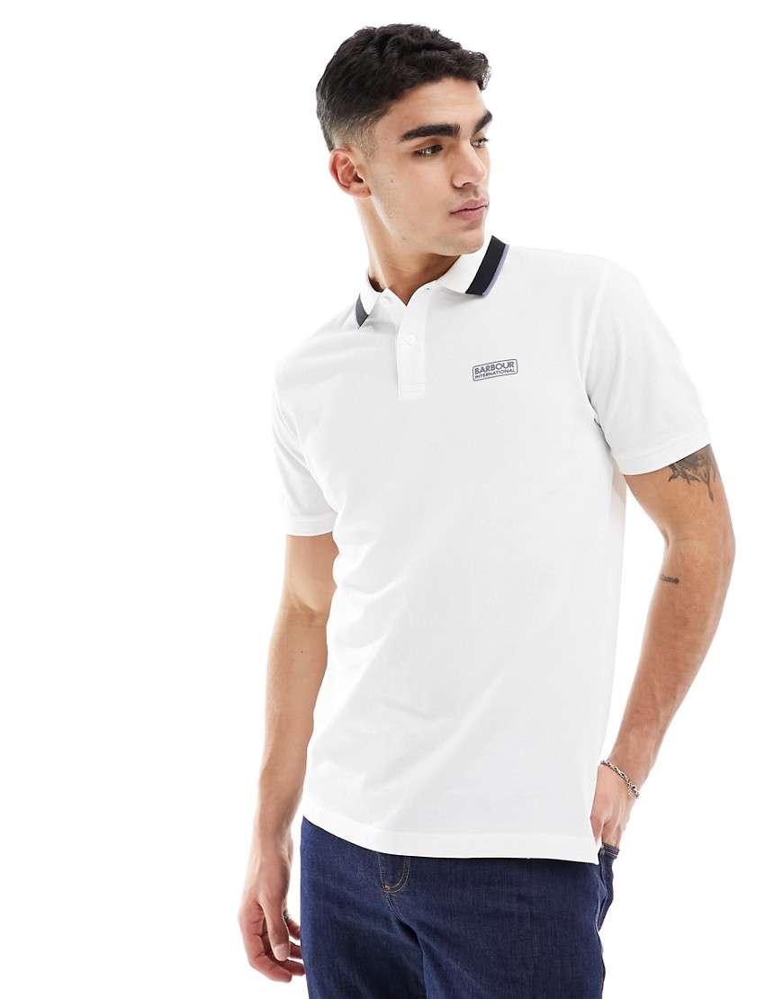 Barbour International Reamp polo shirt in white