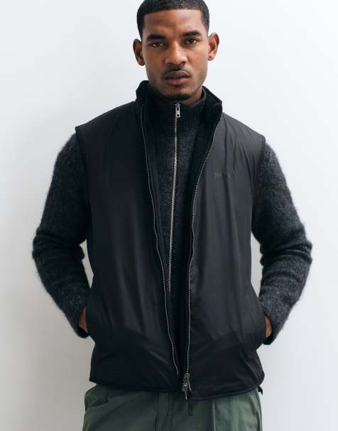 Barbour International reversible fleece gilet in black - view 1