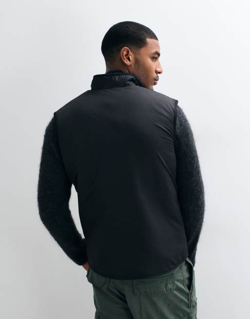 Barbour International reversible fleece vest in black, 3 of 5