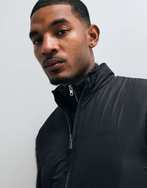 Barbour International reversible fleece vest in black, 4 of 5