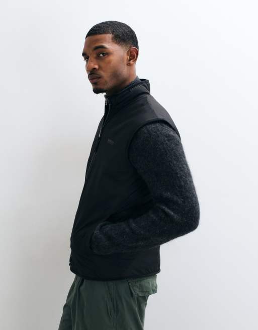 Barbour International reversible fleece vest in black, 5 of 5