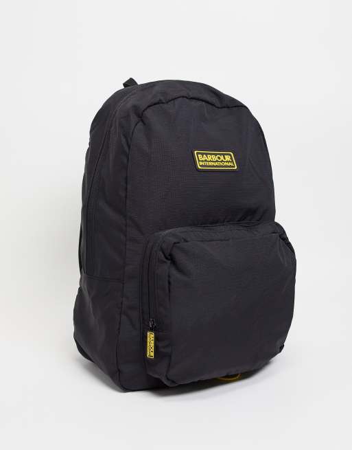 Barbour International ripstop backpack in black | ASOS