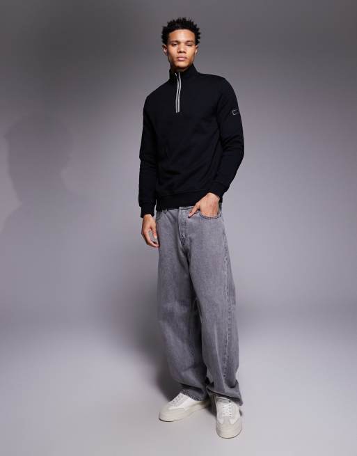 Barbour International – Rufforth – Svart sweatshirt med kort dragkedja, 2 av 5