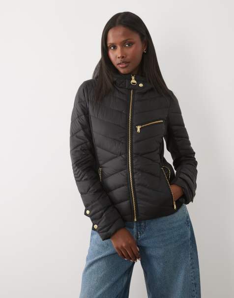 Barbour International Salengro hooded quilted jacket in black - view 1