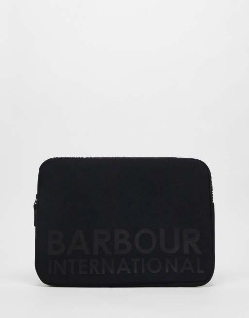 Barbour International Schwarze Laptop Hulle mit Logo ASOS